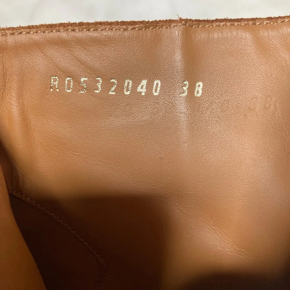 Saint Laurent Suede Ankle Western / Moto Boot. - Picture 10 of 14